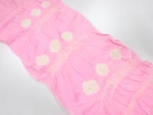 正絹　絞り　帯揚げ